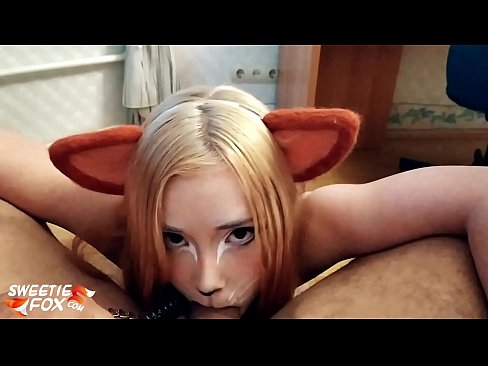 ❤️ Kitsune د هغې په خوله کې ډیک او کم تیر کړ ❤❌ ❤